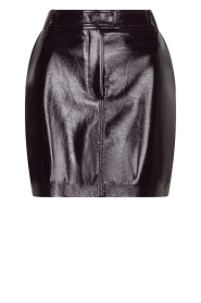 Dante6 |  Faux leather mini skirt Evon | burgundy