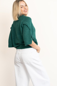 Dante6 :  Soft alpaca sweater Mahani | green - img7