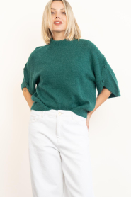 Dante6 :  Soft alpaca sweater Mahani | green - img6
