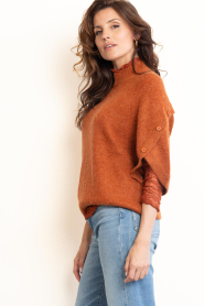 Dante6 :  Soft alpaca sweater Mahani | terracotta - img6
