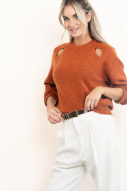 Dante6 |  Soft alpaca sweater Kyoto | orange | Picture 6