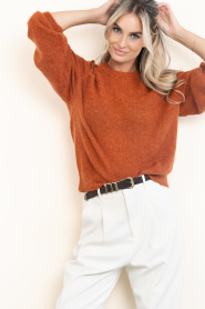 Dante6 |  Soft alpaca sweater Kyoto | orange | Picture 5