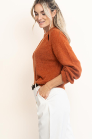 Dante6 |  Soft alpaca sweater Kyoto | orange | Picture 7