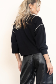 Dante6 |  Viscose blend sweater with studs Moria | black | Picture 8