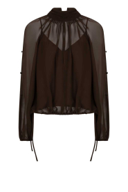 Dante6 |  Boho chiffon blouse Sonia | brown | Picture 1
