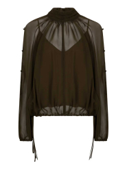 Dante6 |  Transparent boho chiffon blouse Sonia | green | Picture 1