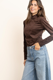Dante6 |  Suedine top Ease | brown | Picture 4