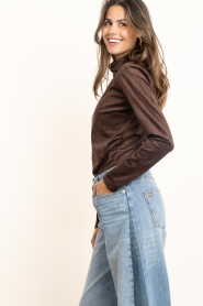 Dante6 |  Suedine top Ease | brown | Picture 5