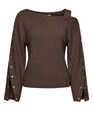 Dante6 |  Marino wool blend sweater Tysio | brown | Picture 1