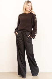 Dante6 |  Marino wool blend sweater Tysio | brown | Picture 3