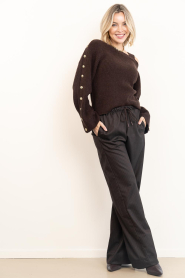 Dante6 |  Marino wool blend sweater Tysio | brown | Picture 5