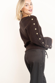 Dante6 |  Marino wool blend sweater Tysio | brown | Picture 7