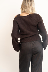 Dante6 |  Marino wool blend sweater Tysio | brown | Picture 8