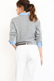 Dante6 |  Polo sweater blouse Thames | grey | Picture 8