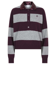 Dante6 |  Merino polo sweater Brayden | burgundy | Picture 1