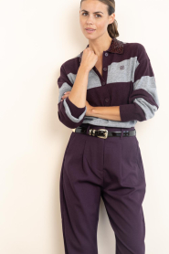 Dante6 |  Merino polo sweater Brayden | burgundy | Picture 5