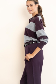 Dante6 |  Merino polo sweater Brayden | burgundy | Picture 7