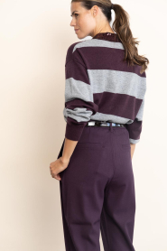 Dante6 |  Merino polo sweater Brayden | burgundy | Picture 8