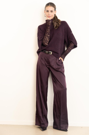 Dante6 |  Lace mesh top Irony | burgundy | Picture 3
