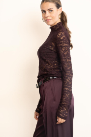Dante6 |  Lace mesh top Irony | burgundy | Picture 7