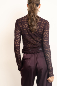 Dante6 |  Lace mesh top Irony | burgundy | Picture 8