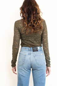 Dante6 |  Lace mesh top Irony | moss green | Picture 9