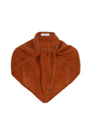 Dante6 |  Soft alpaca triangle scarf Skai | rust orange