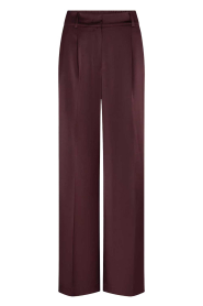 Dante6 |  Satin wide leg pants | burgundy