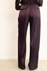 Dante6 |  Satin wide leg pants | burgundy | Picture 6