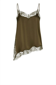 Dante6 |  Satin lace top Dawna | green