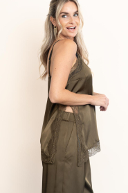 Dante6 |  Satin lace top Dawna | green | Picture 6