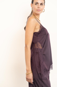 Dante6 |  Satin lace top Dawna | burgundy | Picture 8