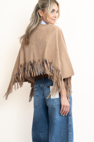 Dante6 |  Suède fringe poncho Spencer | natural | Picture 7