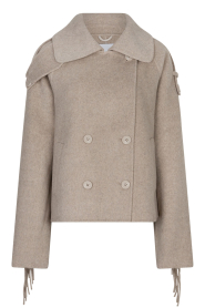 Dante6 |  Wool fringe jacket Haven | beige