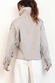 Dante6 |  Wool fringe jacket Haven | beige | Picture 8