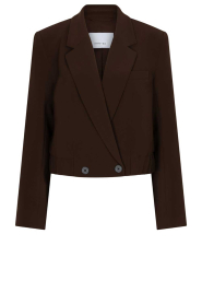 Dante6 |  Cropped blazer Reilley | brown | Picture 1