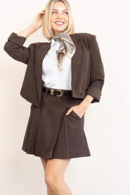 Dante6 |  Cropped blazer Reilley | brown | Picture 9