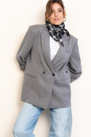 Dante6 |  Wrap blazer Bolton | grey | Picture 2