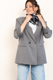 Dante6 |  Wrap blazer Bolton | grey | Picture 4