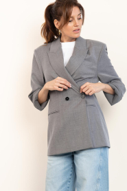 Dante6 |  Wrap blazer Bolton | grey | Picture 6