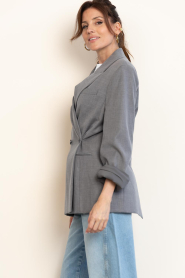 Dante6 |  Wrap blazer Bolton | grey | Picture 8