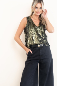 Dante6 |  Sequin top Lavelle | green | Picture 5