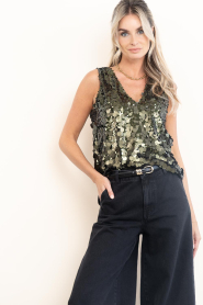 Dante6 |  Sequin top Lavelle | green | Picture 4