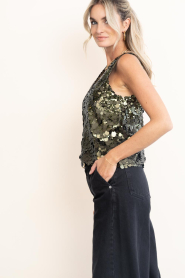 Dante6 |  Sequin top Lavelle | green | Picture 7