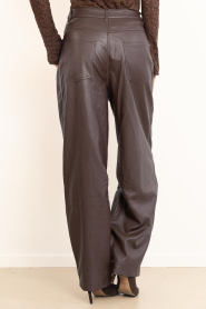 Aaiko |  PU barrel pants Quin | darkbrown | Picture 6