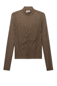 Aaiko |  Lace top with pleat detail Amy | green | Picture 1