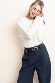 Aaiko |  Soft knitted sweater Denize | cream | Picture 2