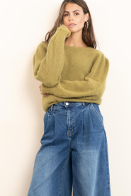 Aaiko |  Soft knitted sweater Denize | curry | Picture 2