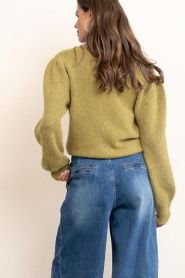 Aaiko |  Soft knitted sweater Denize | curry | Picture 6