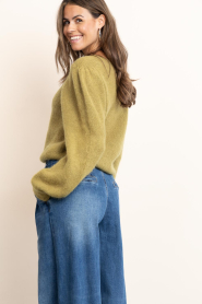Aaiko |  Soft knitted sweater Denize | curry | Picture 7